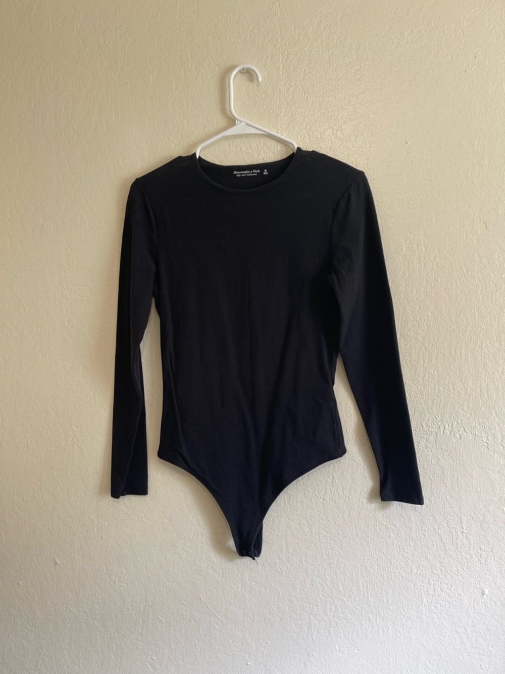 Abercrombie & Fitch Black Long-Sleeve One-Piece Bodysuit